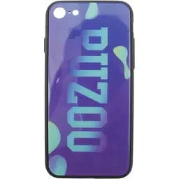 Чохол-накладка PUZOO Glass Printing with TPU Visions iPhone 7/8/SE 2020 Purple