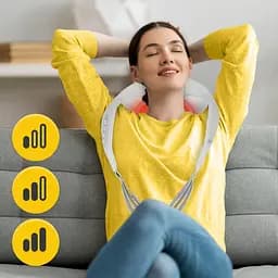 Накидка-масажер 4FIZJO Shiatsu Evo+ для шиї та спини, акумуляторний Grey (P-5905973404150) - мініатюра 4