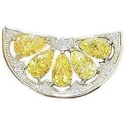 Брошь Лимон женская брошь-булавка (84946787)