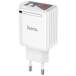Адаптер сетевой Hoco C39A Enchanting 2 USB. 2.4A белый