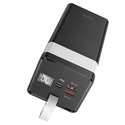 Чорний павербанк швидке заряджання батарея 50000mAh Power bank HOCO J86A PD22,5W+ - мініатюра 3