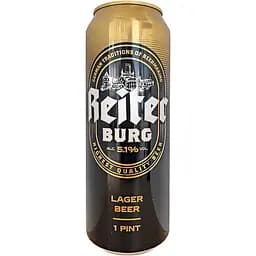 Пиво Reiter Burg Lager Beer светлое 5.1% 0.568 л ж/б