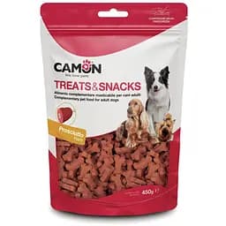 Ласощі для дресирування собак "Кісточки з шинкою" Camon 450г