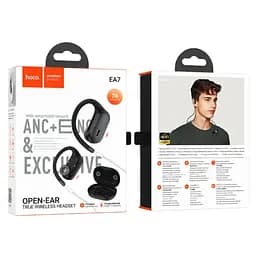 Навушники Hoco Bluetooth EA7 Suerte ANC+ENC open true wireless BT headset чорні - мініатюра 2