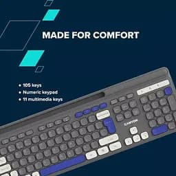 Клавіатура Canyon HKB-W03 Wireless UA Grey (CNS-HKBW03DG) - мініатюра 6