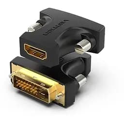 Переходник HDMI F to DVI M 24+1pin black Vention (AILB0)