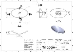 Умивальник Miraggio Lex R mirasoft 0001020, Білий матовий - мініатюра 5