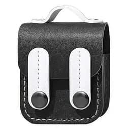 Кожаный футляр Briefcase для наушников AirPods 1/2 Black/White