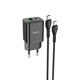 Зарядний пристрій набір Hoco N28 Founder charger set з кабелем USB-C USB-C чорний - мініатюра 2