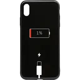 Чохол-накладка Toto Cartoon Print Glass Case Apple iPhone XS Max Battery Charge