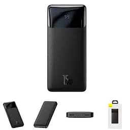 Зовнішній аккумулятор Baseus Bipow Overseas 10000mAh 15W чорний PPBD050001 - мініатюра 5