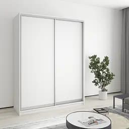 Шафа-купе дводверна MebelStar Стандарт AL 2ДСП 160x45x210 см Аляска білий (MBS-2249)