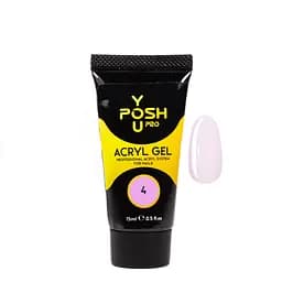 Акригель для наращивания ногтей YouPOSH Acrygel Gel 15 мл №4 Бледно-розовый
