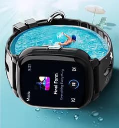 Чорний дитячий смарт годинник для хлопчика Lemfo F80 з GPS, 4G, відеозв’язком, SOS та прослуховуванням До 2 днів роботи - мініатюра 8