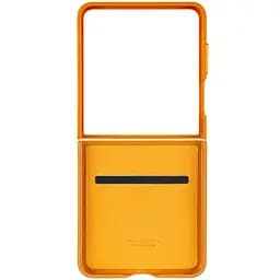 Шкіряний чохол Leather Case (AAA) для Samsung Galaxy Z Flip7 Brown - мініатюра 3