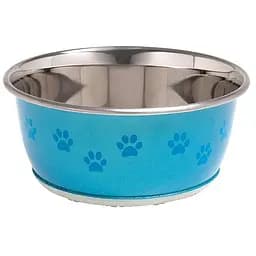 Flamingo Bowl Selecta+Paw фламінго боул селекта поу місце для собак і кішок з малюнком лапи, нержавійка