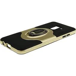 Чохол-накладка iPaky 360° Free Rotation Ring Holder case Samsung Galaxy A8 A530F Gold - мініатюра 4