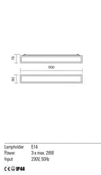 Бра Redo EGO AP 3X28W E14 CH (4.1.1) 01-1233 - мініатюра 3