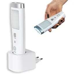 Ліхтарик з датчиком руху FISHTEC - Кут виявлення 60° - 15 світлодіодів - Перезаряджається - Бездротовий індукційний зарядний прист