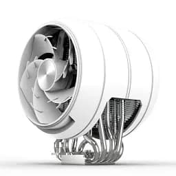 Кулер для процесора Zalman ZET 5, White, алюміній и 5 мідних теплових трубок, 2x130 мм 600~2000RPM±10%, для Intel 115x/1200/1700/1851, AMD AM4/AM5, до 220 Вт, висота 158 мм (ZET5WHITE) - мініатюра 3