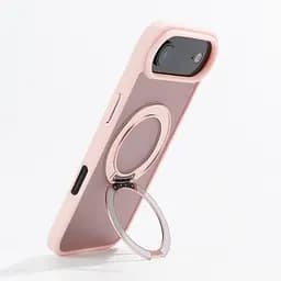 Противоударный чехол-панель для Apple iPhone 17 Air, Unit Stand2, розовый, силикон + поликарбонат, защита всего корпуса, с подставкой, поддержка магнитных держателей и беспроводной зарядки (MagSafe), ArmorStandart (ARM86342) - мініатюра 5