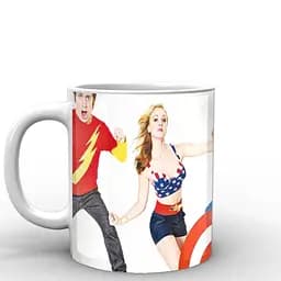 Кухоль GeekLand Теорія великого вибуху The Big Bang Theory супергерої BB.002.14 330 мл білий - мініатюра 2