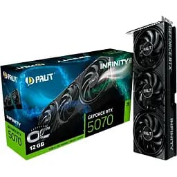 Видеокарта Palit GeForce RTX 5070 Infinity 3 OC (NE75070S19K9-GB2050S) UA [135669]