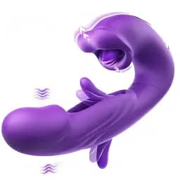 Вібратор I’MCUM Flirt Waves зі стимуляцією клітора 5 режимів Фіолетовий (IM-ZDB328)