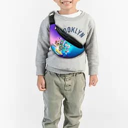 Сумка-бананка детская щенячий патруль"RAW PATROL" 32х15см,через плечо для мальчика (00280)