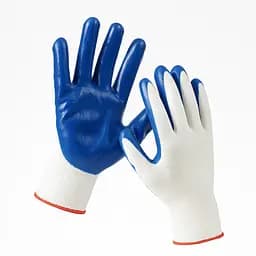 Перчатки рабочие строительные защитные стрейчевые с латексным покрытием, Yu Xin Голубой 87052