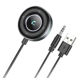 Bluetooth аудіо ресивер Borofone BC58 Gamble (USB+Jack 3,5mm) Metal gray - мініатюра 3