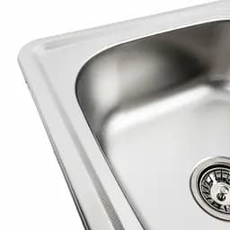 Кухонна мийка з нержавіючої сталі Platinum 5848 декор (0,8/180 мм), R, Decor - мініатюра 10