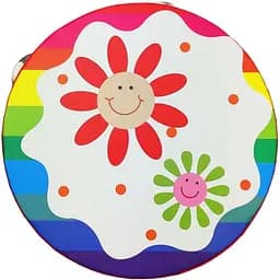 Деревянная игрушка METR Plus Бубен MD 0367 15 см Сонечки-цветочки