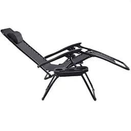 Шезлонг Garden Line Relax до 130 кг Black - мініатюра 2
