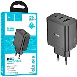 Зарядний пристрій Hoco N51 PD65W (2C1A) чорний