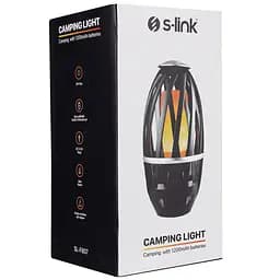 Ліхтар аккумуляторный S-link SL-F807 34 Leds 1200mAh USB Rechargeable Flame Effect Decorative Чорний - мініатюра 4