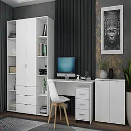 Комод Doros Рон 3 2 фасади Білий 80х38х81 (41516001) - мініатюра 7