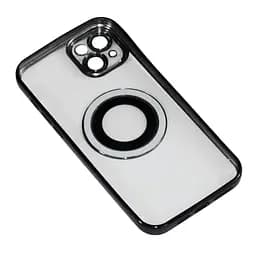 Магнітний чохол XON PhoneCase Magnetic для iPhone 14 Plus (PCMC1114200B 7904) Чорний/Прозорий - мініатюра 2
