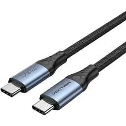 Кабель Vention USB 4.0 Type-C M-M, 1.0 м 240W (50V/5A) 8K60Hz Thunderbolt 4 Gray Aluminum Alloy