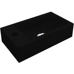 Умивальник Miraggio Faro R mirastone black 0000399, Чорний матовий