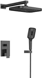 Душевая система универсальная Qtap Aquarius Black Matt QTAQA64103NGB