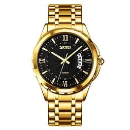 Чоловічий наручний годинник 9069GDBK Gold-Black Skmei acs0029915