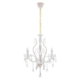 Люстра свічка Brille підвісна кришталева E14 40W WH (BCL-678S/3)