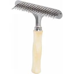 Дерев'яний гребінець-граблі Fox однорядний, великий, 14х11 см