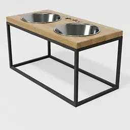 Hollky Base L — миски на підставці для середніх і великих собак (2 × 0,95 л, висота 20 см) - мініатюра 5