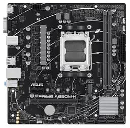 Материнская плата ASUS PRIME A620M-K (PRIME A620M-K) (Socket AM5, AMD A620, Micro-ATX)