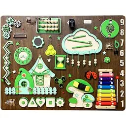 Развивающая игрушка Temple Group Бизиборд Поляна 80х60 см коричневый (TG1909567109)