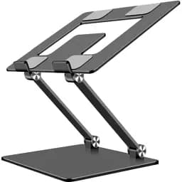 Підставка для ноутбука до 17.3" OfficePro LS111G, Grey, алюміній/силікон, регулювання нахилу - мініатюра 3