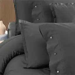 Постільна білизна Monochrome Dark Grey Сатин Преміум Sarev pbe0052218 - мініатюра 2