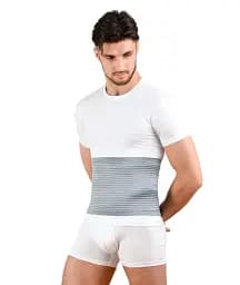 Бандаж поясничный противорадикулитный Алком 3063, цвет серый, размер 1-7